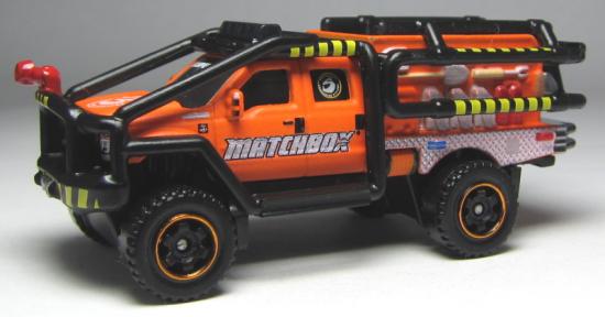 Matchbox Metallic Orange & Black Ford Series Ford F-350 Superlift 